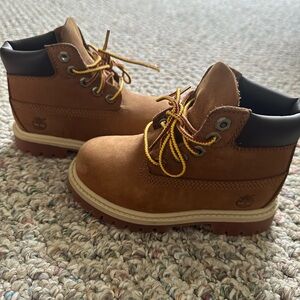 Timberland Kids Tan Leather Boots